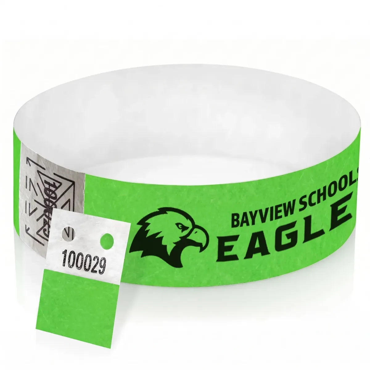 1" Tear-Resistant Paper Tear Stub Wristband