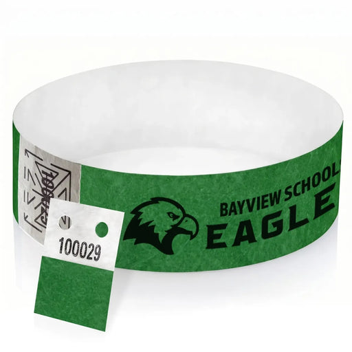 1" Tear-Resistant Paper Tear Stub Wristband