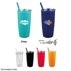 22 Oz. Captiva Tumbler with Straw