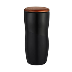 12 oz. Ceramic Tumbler w/ Wood Lid