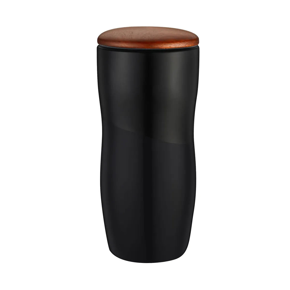 12 oz. Ceramic Tumbler w/ Wood Lid