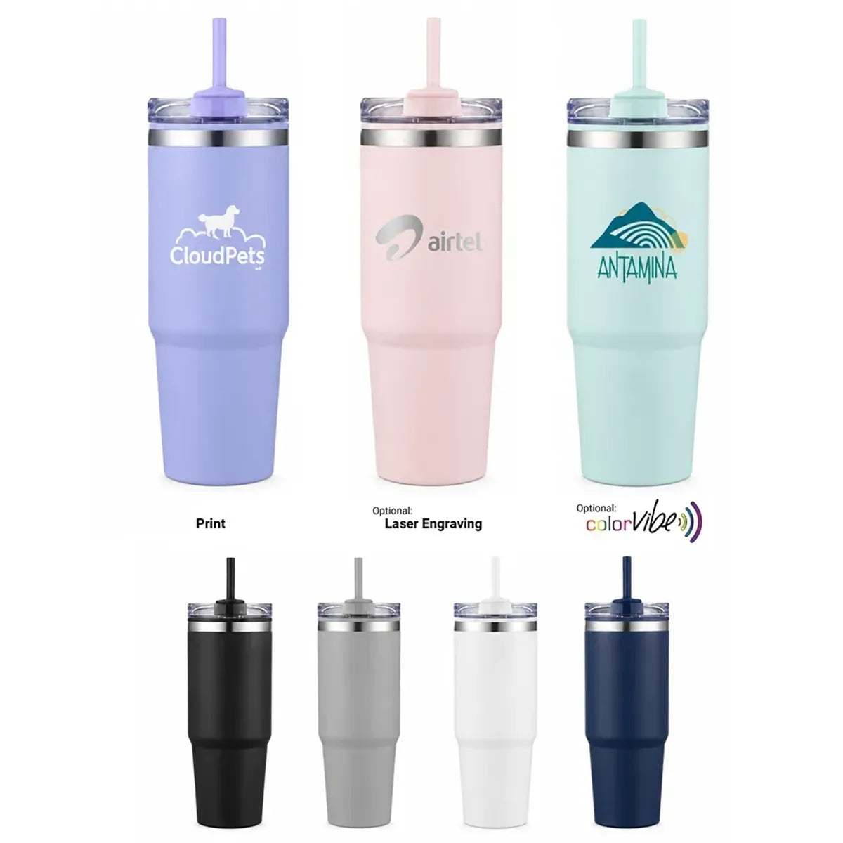 30 oz Savvy Tumbler with Straw