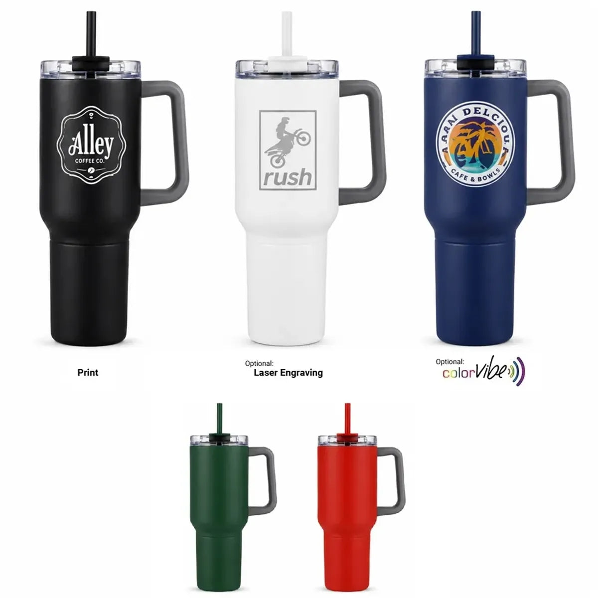 21 oz Dual Mug with Straw and Can Holder