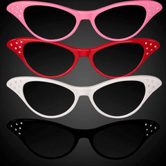 50s Cat-Eye Sunglasses with Rhinestones