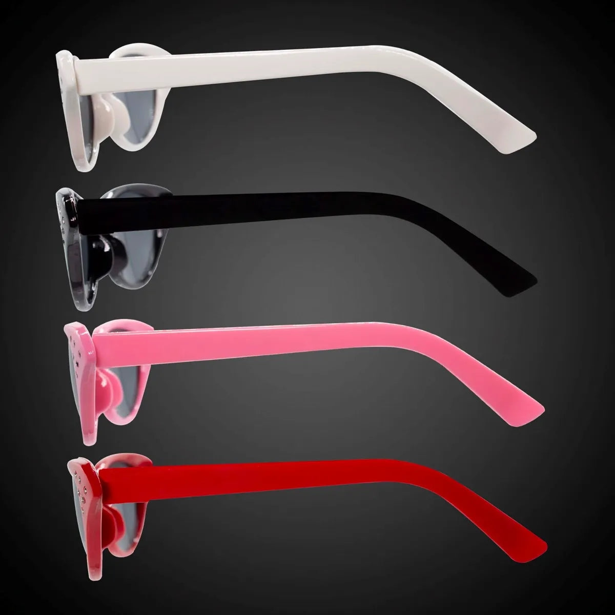 50s Cat-Eye Sunglasses with Rhinestones