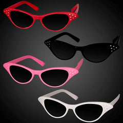 50s Cat-Eye Sunglasses with Rhinestones