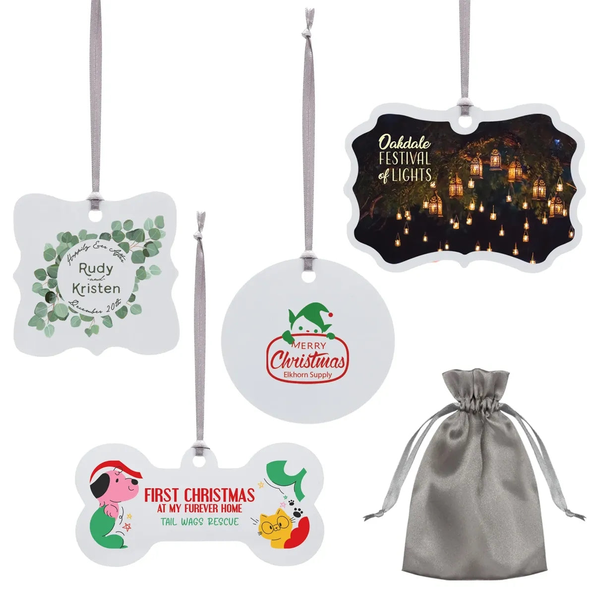 Metal Holiday Christmas Tree Ornament