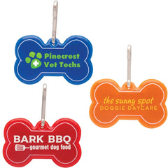 Dog Bone Reflective Collar Tag