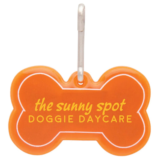 Dog Bone Reflective Collar Tag