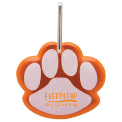Paw Shaped Reflective Collar Tag
