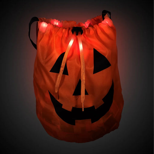 Light-Up Pumpkin Tote Bag