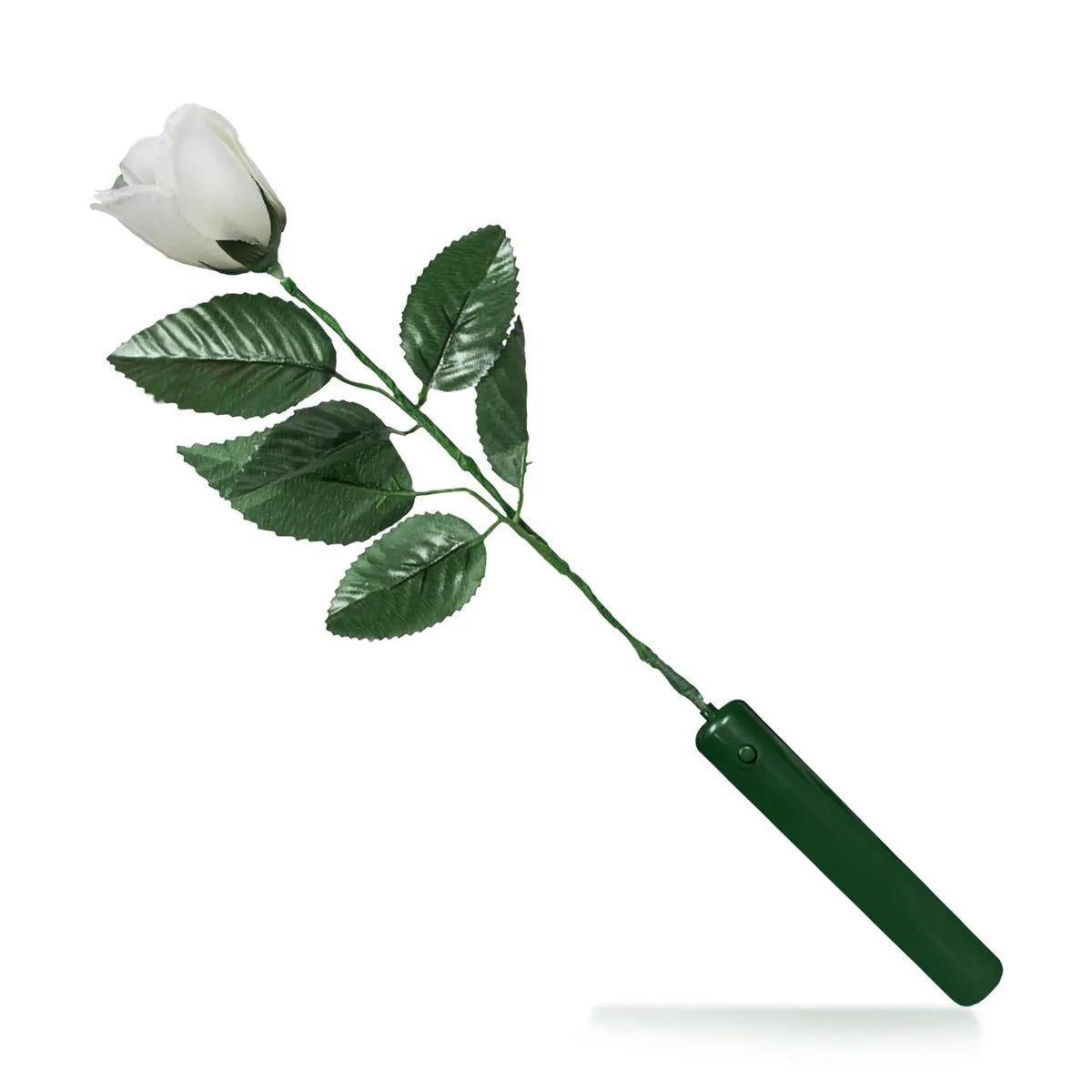 Light-Up White Rose — Multi-Color LEDs