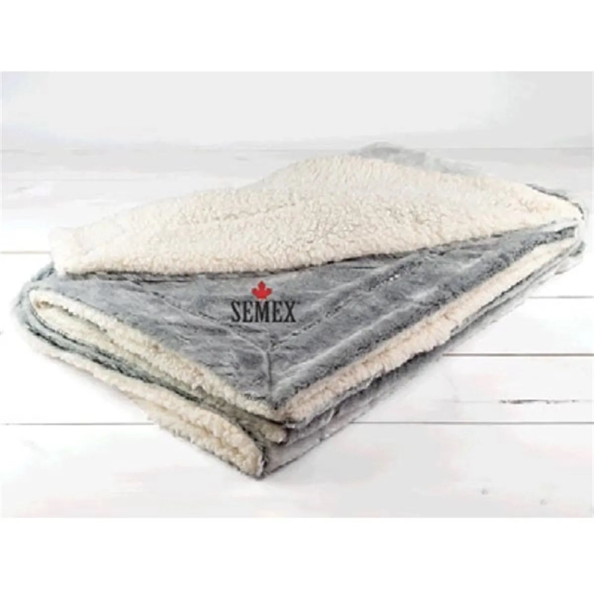 Faux Fur Sherpa Blanket 50" x 60"