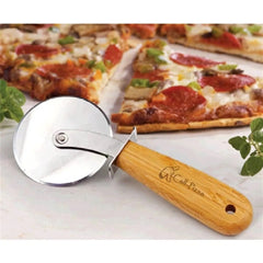 Premium Bamboo Pizza Cutter Wheel