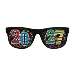 2027 New Year Neon Yellow Sunglasses