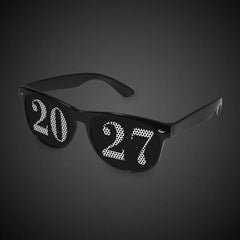 2027 New Year Black Sunglasses