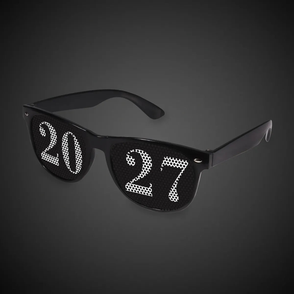 2027 New Year Black Sunglasses