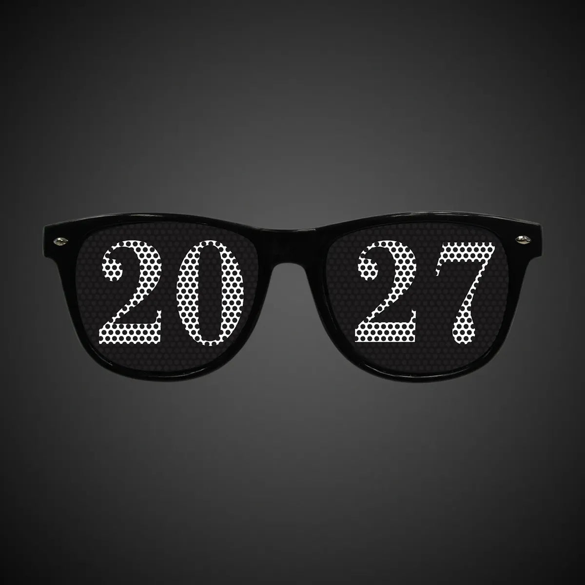 2027 New Year Black Sunglasses