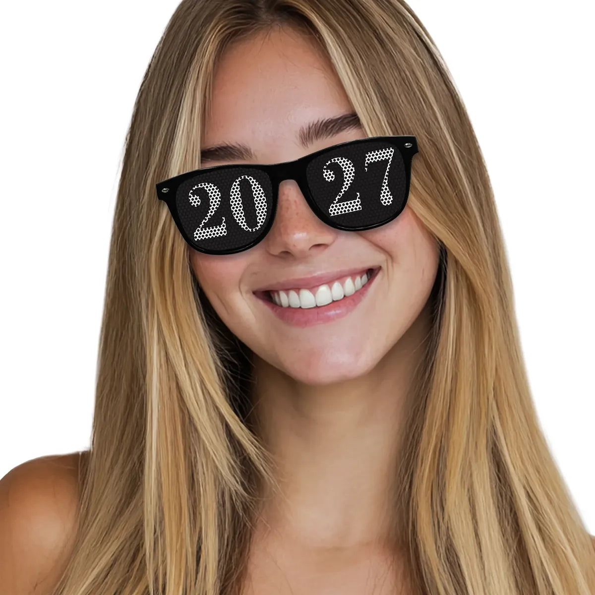 2027 New Year Black Sunglasses