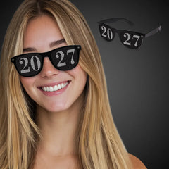 2027 New Year Black Sunglasses