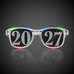 Light-Up 2027 New Year Retro Sunglasses