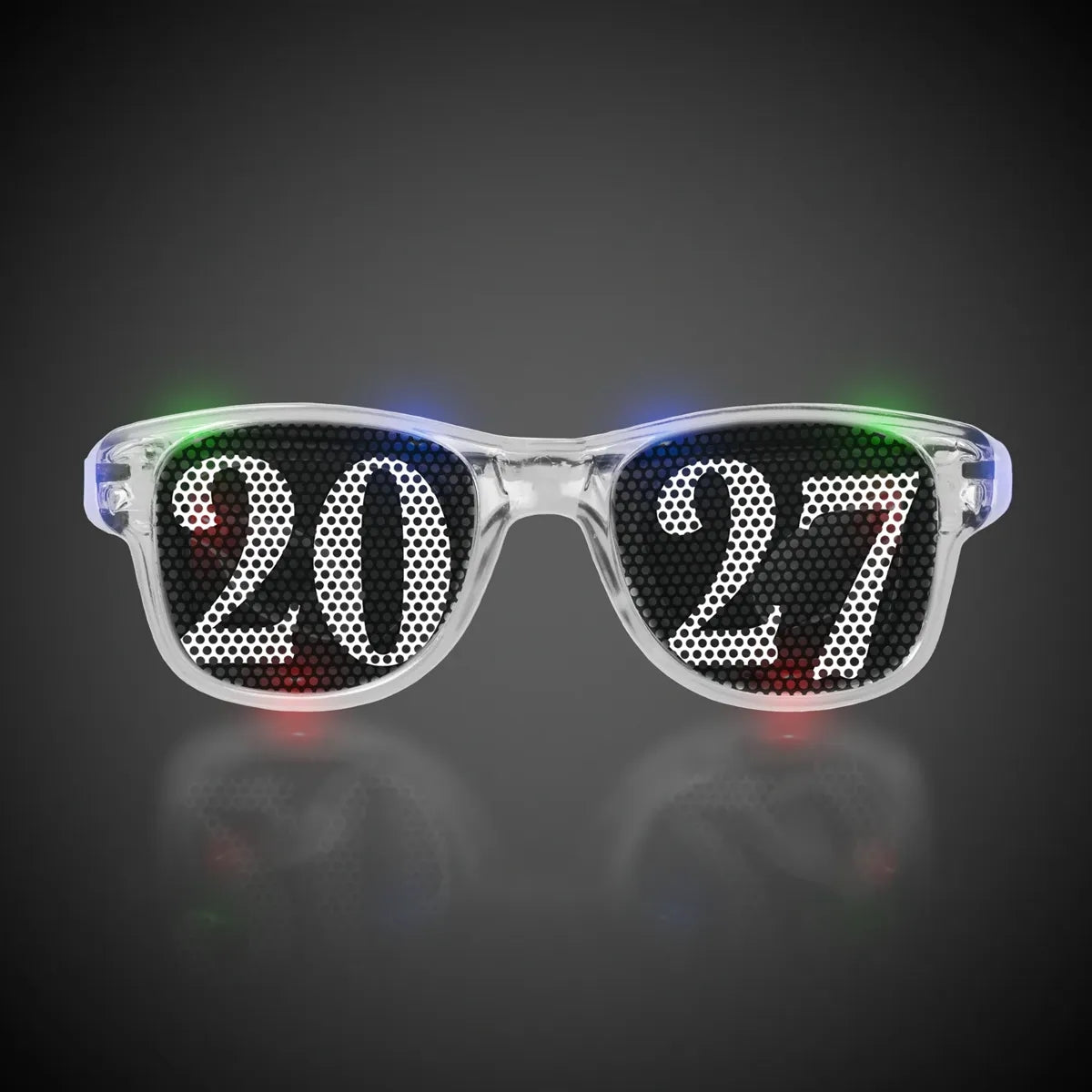 Light-Up 2027 New Year Retro Sunglasses