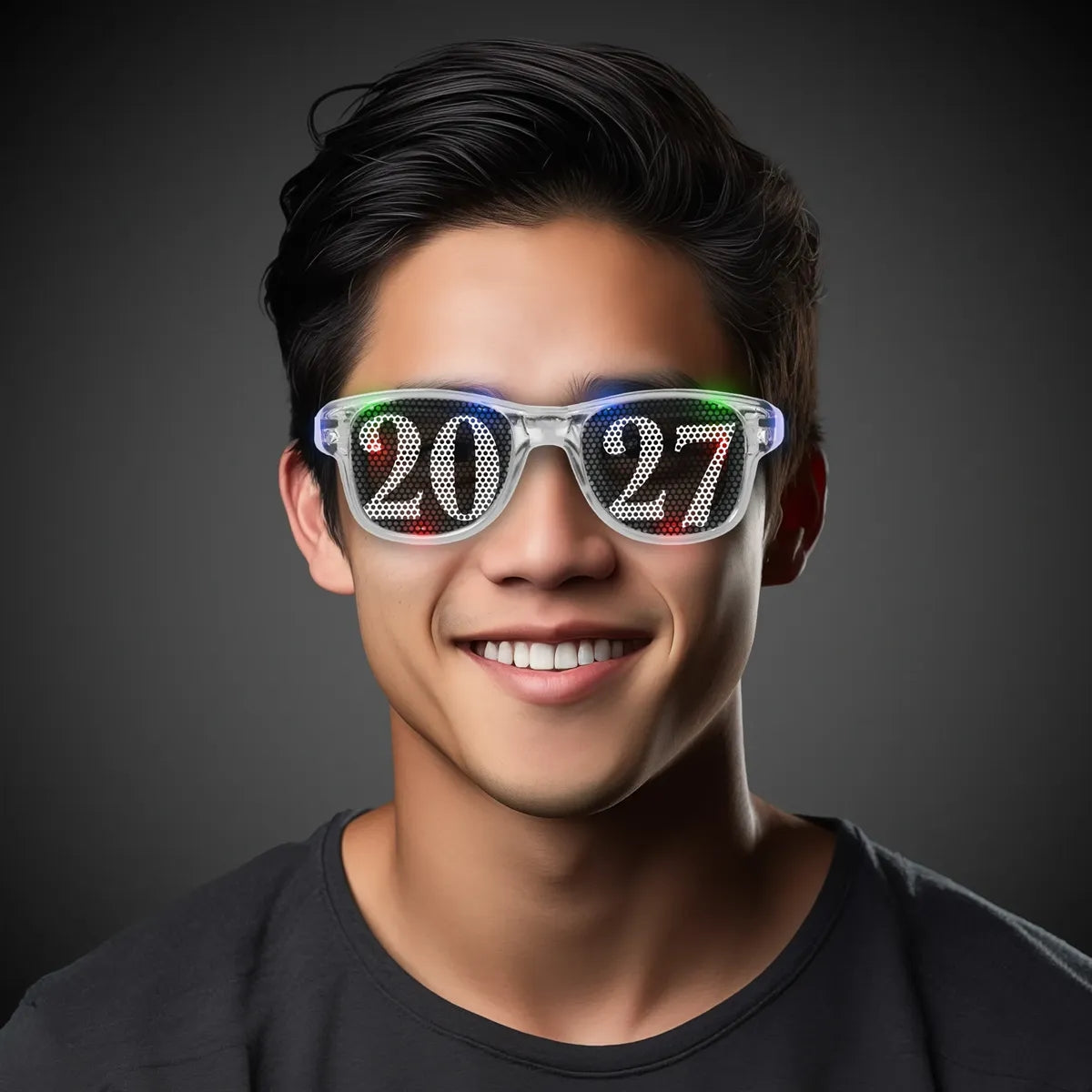 Light-Up 2027 New Year Retro Sunglasses