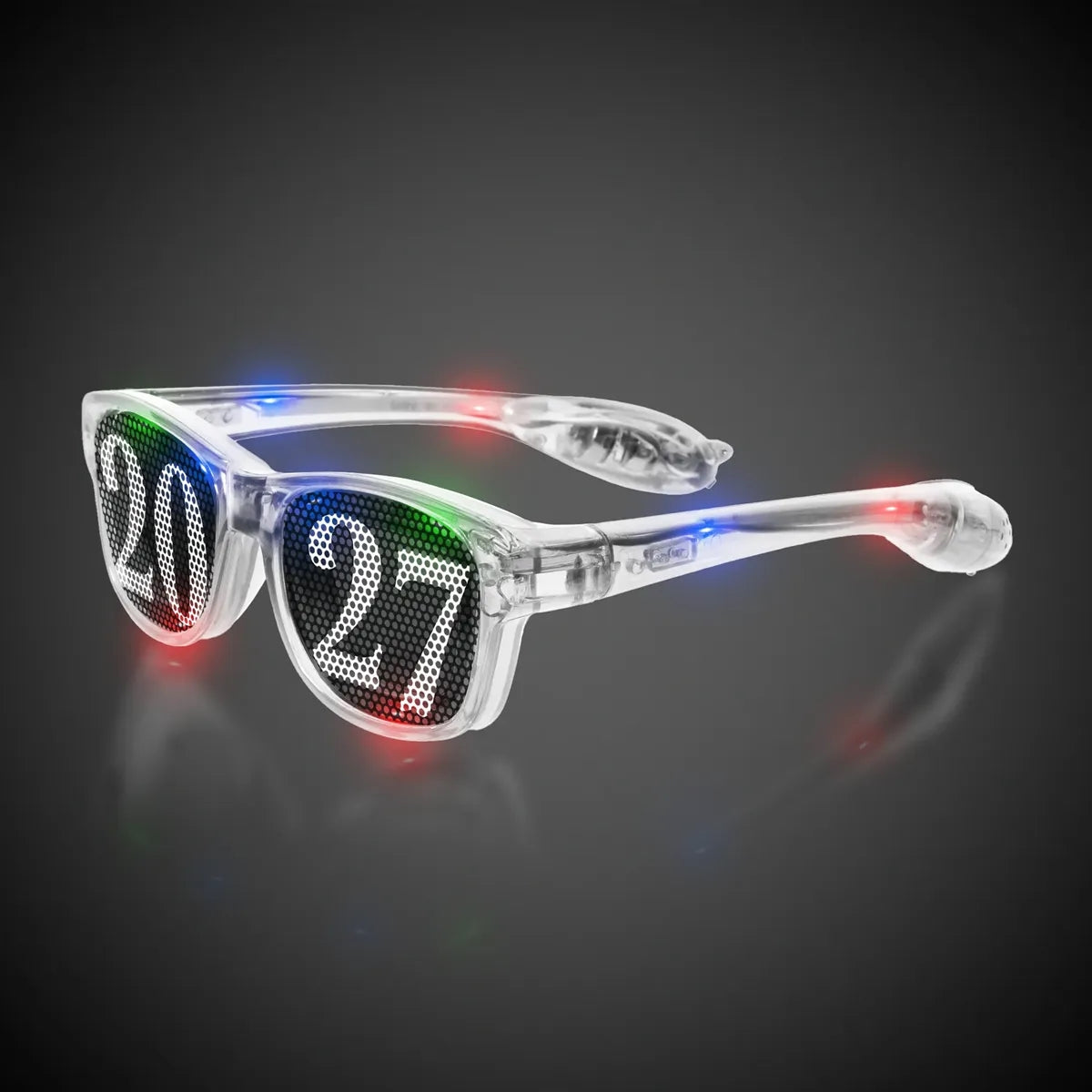 Light-Up 2027 New Year Retro Sunglasses