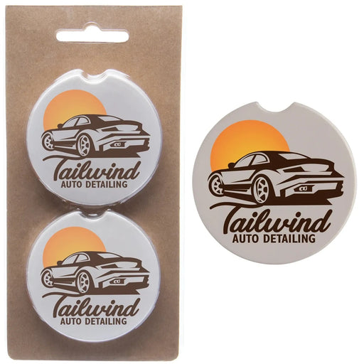 Absorbent Stone Car Coaster Set