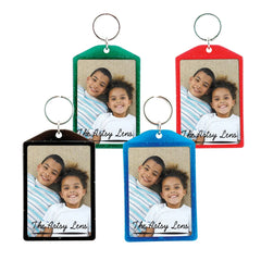 Translucent Sparkle Snap-In Key Tag — 2 3/8" x 3 5/8"