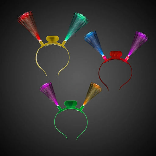 LED Fiber Optic Headband — Assorted Colors