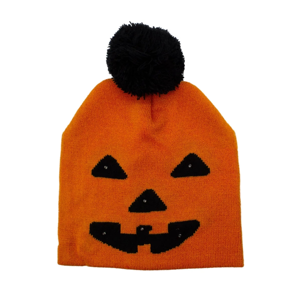 Light-Up Pumpkin Knit Hat