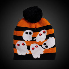 Light-Up Ghost Knit Hat