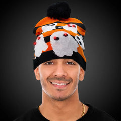 Light-Up Ghost Knit Hat