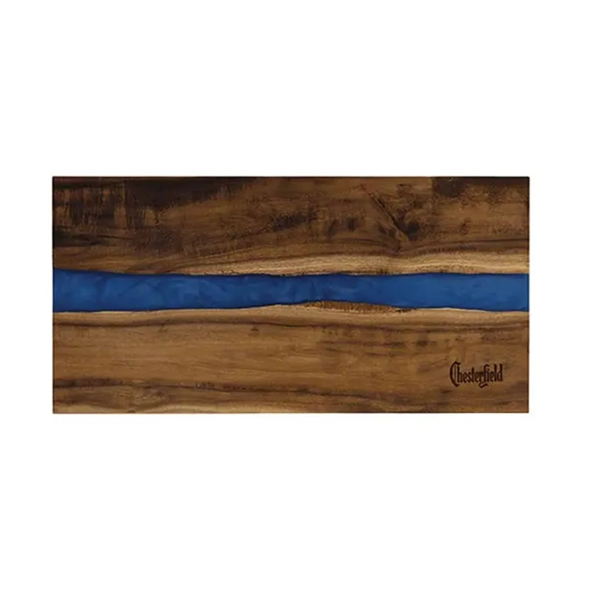 Acacia with Blue Pearl Resin Serving Board 18" x 9"