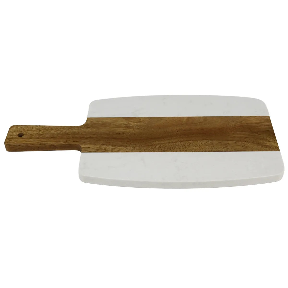 Acacia and Marble Handle Cutting Board 7.5" x 15"