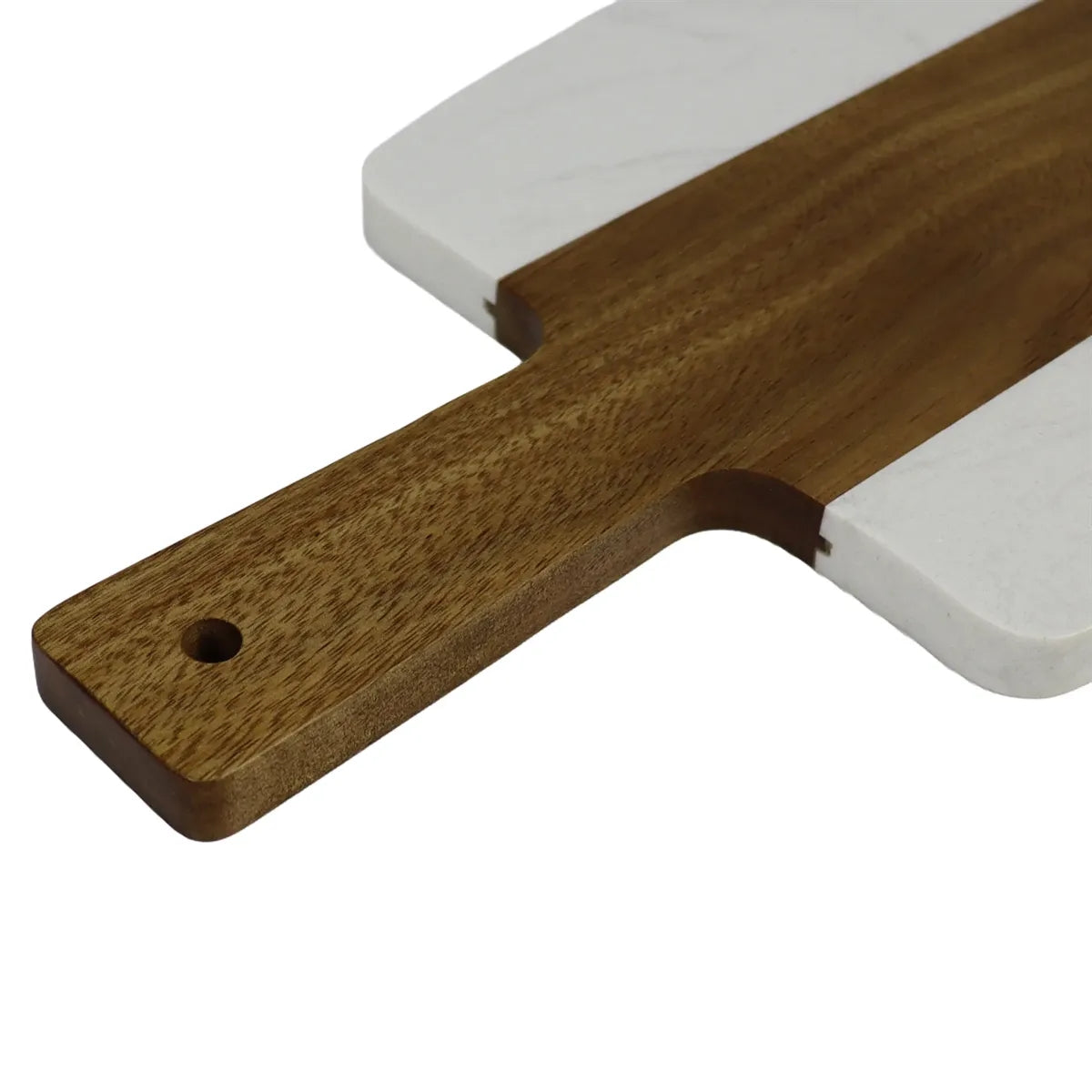 Acacia and Marble Handle Cutting Board 7.5" x 15"