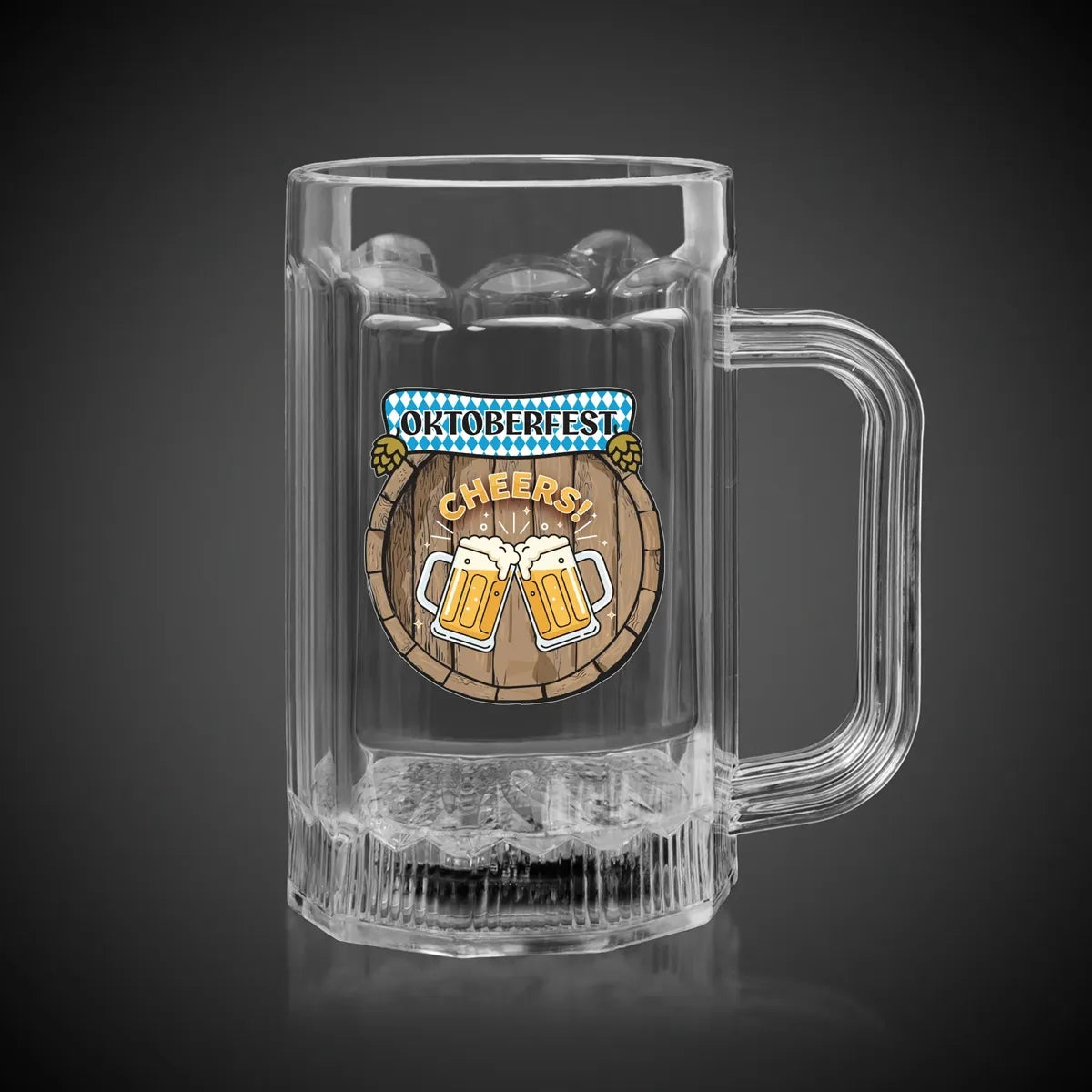 Oktoberfest "Cheers" Light-Up Beer Mug 16 oz