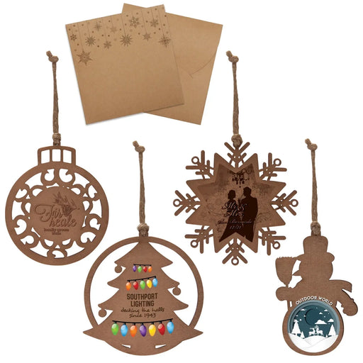Wood Holiday Christmas Tree Ornament