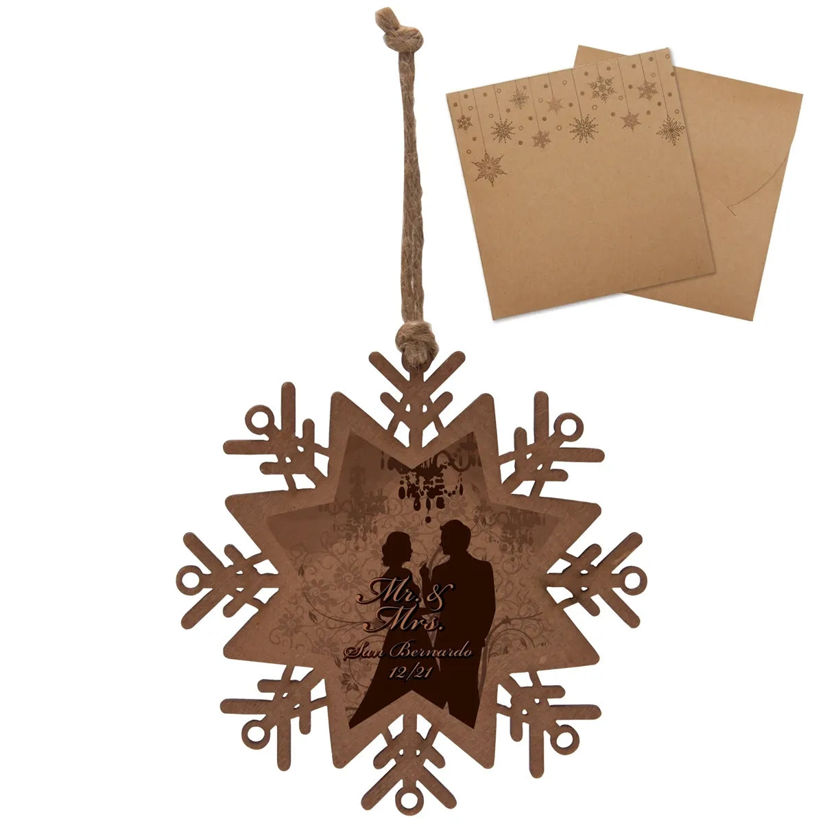Wood Holiday Christmas Tree Ornament