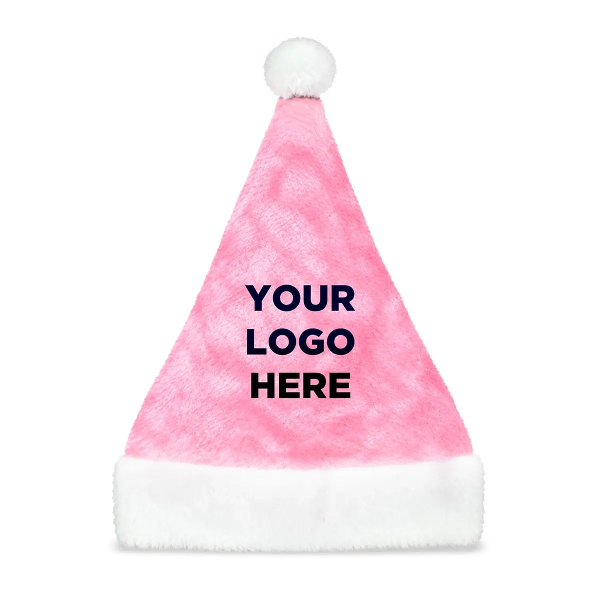 Pink Plush Mrs. Claus Hat