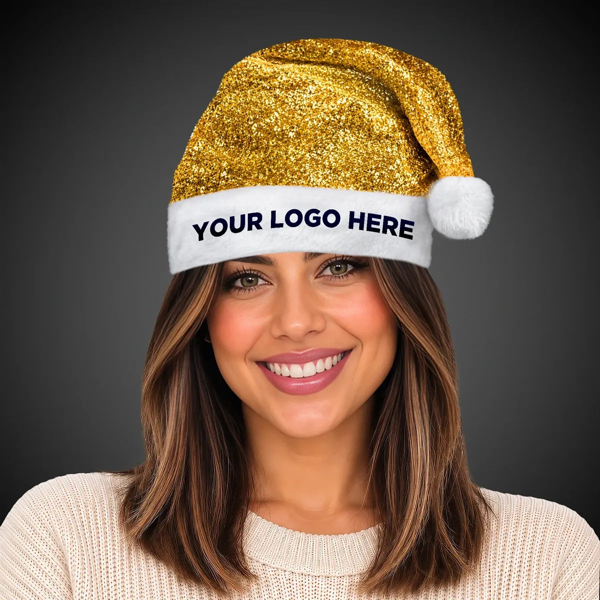 Gold Santa Hat