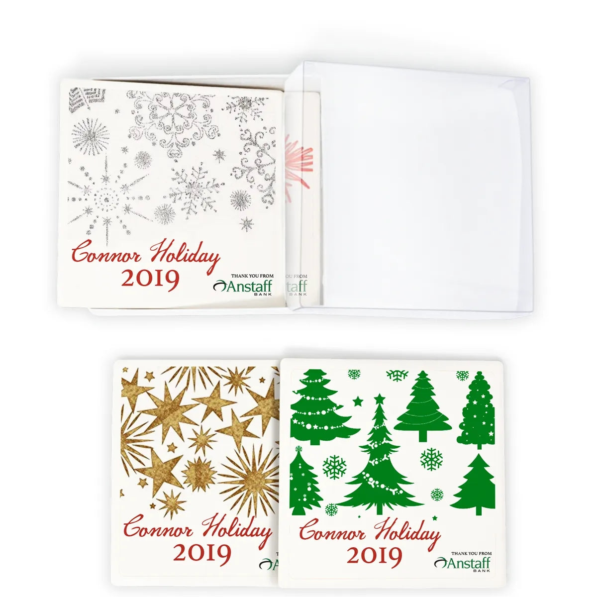 Square Absorbing Stone Coaster Set