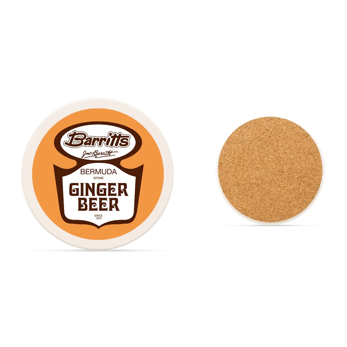 Round Absorbing Stone Coaster Set