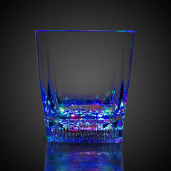 Light-Up Square-Bottom Rocks Glass 10 oz