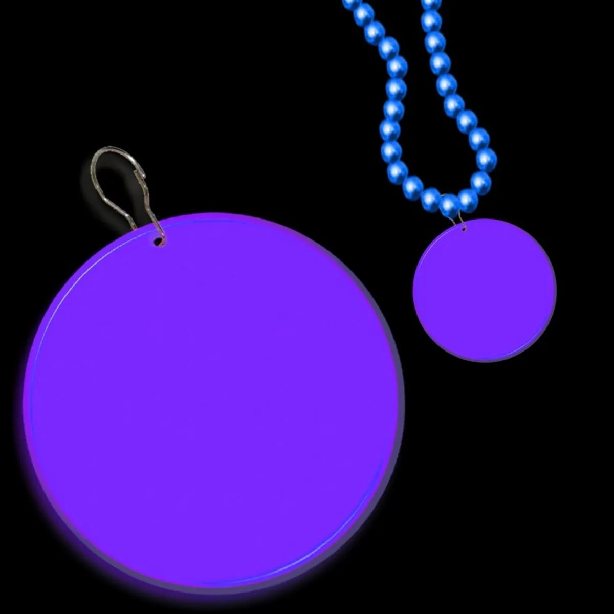 Plastic Medallion 2.5" for Bead Necklaces