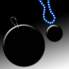 Plastic Medallion 2.5" for Bead Necklaces