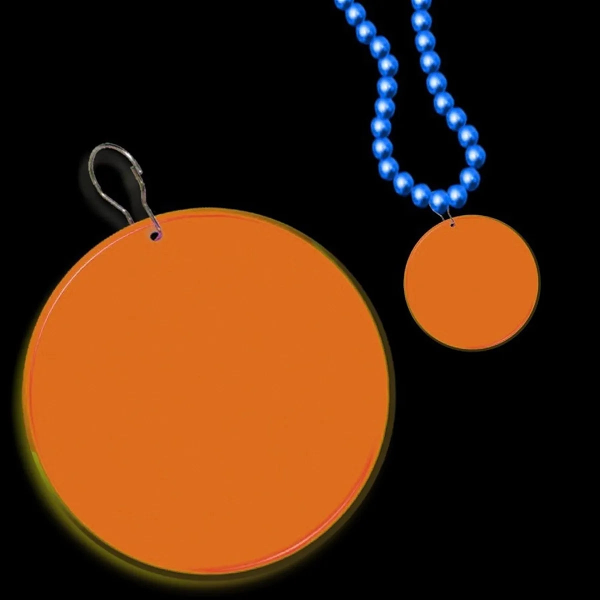 Plastic Medallion 2.5" for Bead Necklaces
