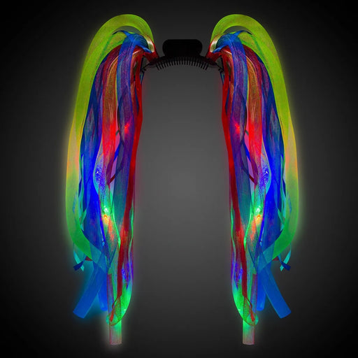 Light-Up Rainbow Dreadlock Wig