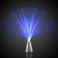 Fiber Optic Centerpiece 13.5" — Silver Base